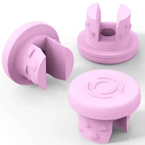 Vista 9 de Biomed Solutions - Tapón de goma butílica de 0.787 in con dos patas para liofilización y liofilización, botella de vidrio de liofilización, 100 Negro