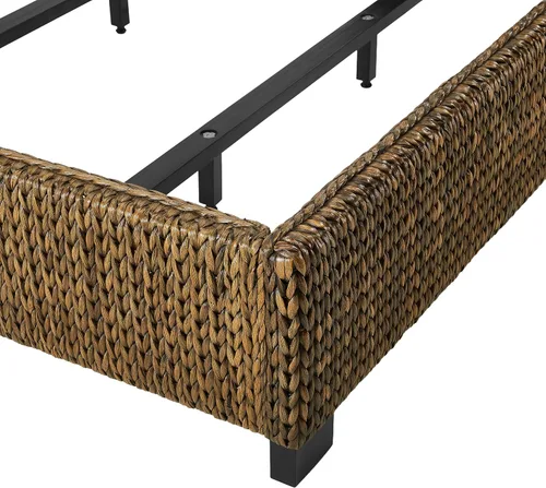 Vista 13 de Crosley Furniture Edgewater Coastal Boho - Juego de cama de ratán