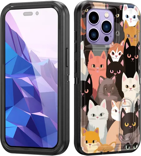 Vista 118 de Funda para iPhone Air con soporte integrado, a prueba de golpes, polvo y caídas, 3 capas, grado militar, funda protectora para iPhone Air de 6.5