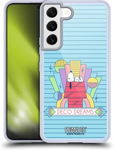 Vista 312 de Head Case Designs Snoopy Deco Dreams - Funda de gel con licencia oficial de Peanuts Blue Pattern [protección de grado militar] compatible con Google