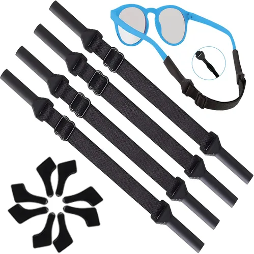 Vista 9 de Correa de lentes para niños pequeños (6.5 a 10 pulgadas), agarre de oreja para lentes de ojos