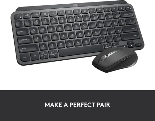 Vista 13 de Logitech MX Keys Mini - Teclado minimalista, iluminado, inalámbrico, compacto, con Bluetooth, retroiluminación, USB-C, compatible con Apple macOS