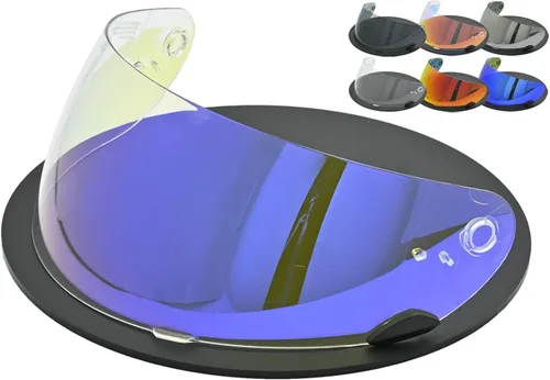 Vista 6 de Visor de Repuesto para Casco de Moto, Protector de Visera para Casco Star RS-1 Vortex Qualifier Revolver, Accesorios Universales