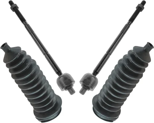 Vista 157 de TRQ Kit de dirección delantera con barra de acoplamiento de fuelle de piñón y cremallera compatible con Toyota Echo 2000-2005