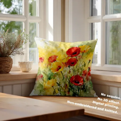 Vista 56 de Batmerry Autumn Pumpkin Templeton Throw Pillow Covers, Green Leaves Paths Forests Decorative Pillow Covers Digital Printing Blended for Couch Sofa