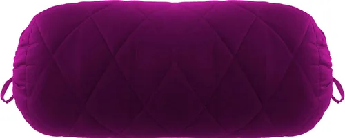 Vista 2 de Funda de almohada acolchada de color morado ciruela, para yoga, masaje, redonda, acolchada, para cama, sofá, silla, sofá, salón, algodón, 8 pulgadas