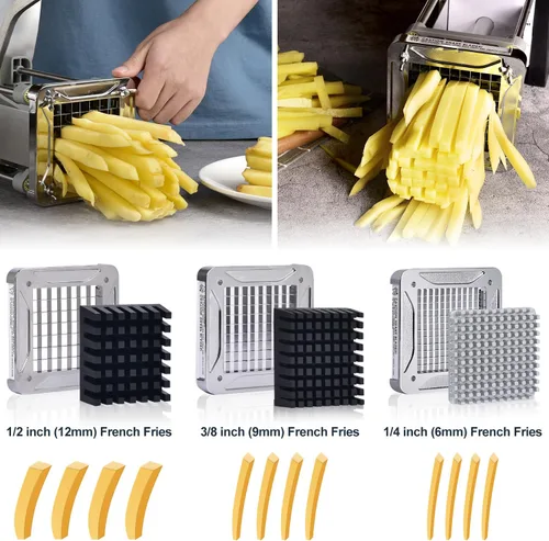 Vista 5 de Sopito - Cortador de papas fritas de repuesto para V6, 1/4 pulgadas