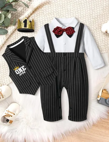 Vista 7 de Tomolant Trajes de cumpleaños para bebé niño