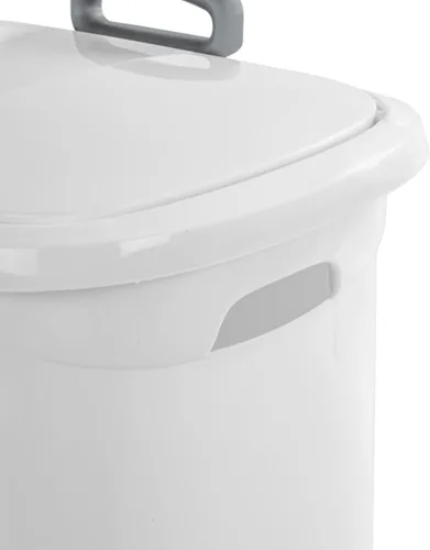 Vista 9 de Sterilite Paquete de 3 Cestas de Ropa Ultra con Ruedas, Cesta de Lavandería con Tapa Abatible y Mango Retráctil - Carrito de Almacenamiento de Ropa