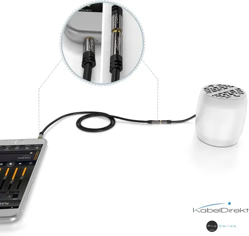 Vista 5 de KabelDirekt cable de extensión de audio estéreo macho a hembra (1/8 pulgada)