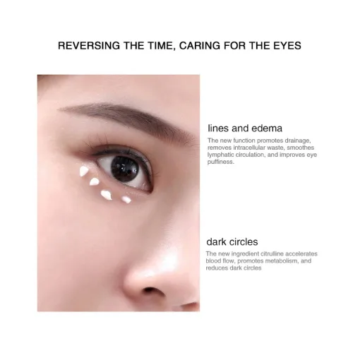 Vista 3 de DISAAR Beauty Crema de ojos con extracto de caracol de colágeno, antiarrugas, ojeras, bolsas para los ojos y tratamiento antienvejecimiento