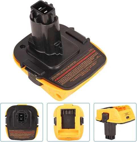 Vista 2 de TPDL Adaptador de batería DCA1820 de repuesto para convertidor de batería Dewalt de 18 V a 20 V, funciona para herramientas eléctricas de batería