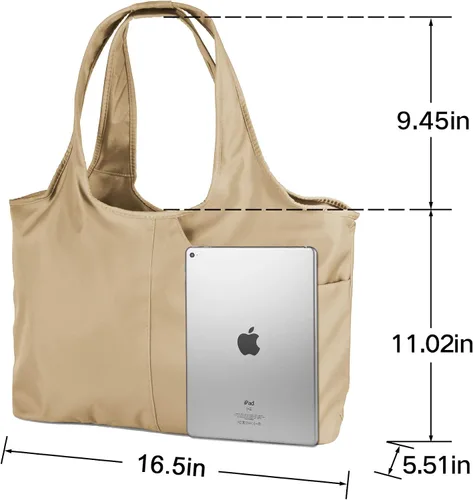Vista 4 de ZOOEASS - Bolso grande de hombro para mujer, impermeable, multifunción, de nailon, para viaje