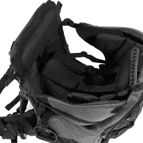 Vista 5 de ClevrPlus Mochila Portabebés Ajustable Deluxe para Niños al Aire Libre, Senderismo, Camping