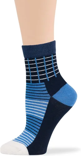 Vista 47 de 7BIGSTARS KINGDOM Women's Cotton Quarter Non-Binding Diabetic Fashion Socks-L-M-4 Pack-Multicolor