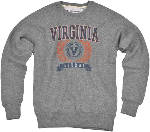 Vista 7 de Campus Lab Collegiate Classic Alumni Seal - Sudadera unisex con cuello redondo para adultos