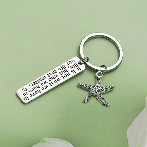 Vista 3 de JIUSHUN Regalo de amistad de larga distancia, regalo para esposa, hija, llavero para mamá, regalo para primo, joyería para mejor amiga