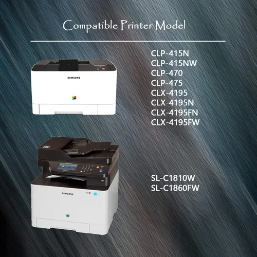 Vista 2 de CLT504S - Cartucho de tóner compatible con Samsung CLT-504S CLT-K504S CLT-Y504S CLT-C504S CLT-M504S CLT-M504S para impresora LC-415NW CLX-4195FW