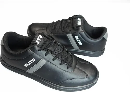 Vista 6 de ELITE Zapatos de bolos deportivos básicos con cordones para hombre con suela deslizante universal para jugadores diestros o zurdos