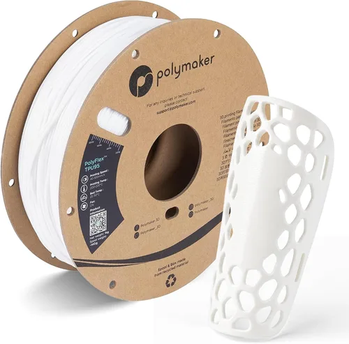 Vista 7 de Polymaker Filamento TPU 0.07 in 90A Flexible 1.65 lbs, Negro 111 - 1.75 mm 1.65 lbs Tpu90 Negro (Código hexagonal: #16161a)