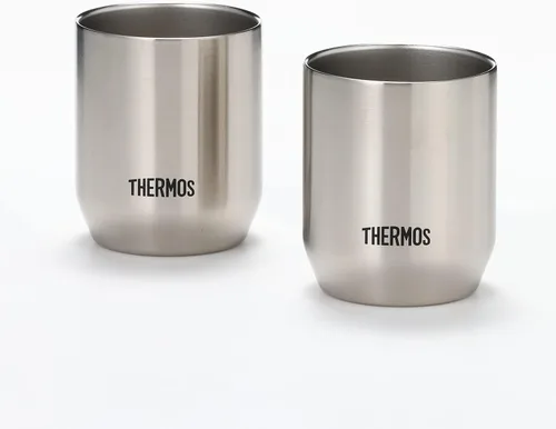 Vista 8 de Thermos JDH-280P S - Vaso aislado al vacío, 9.5 fl oz, acero inoxidable, juego de 2