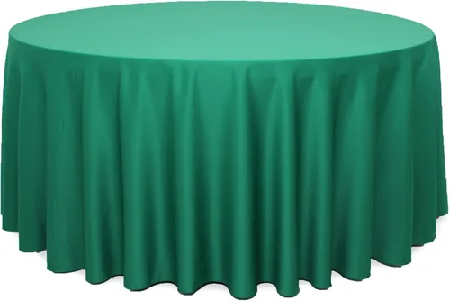 Vista 32 de YOUR CHAIR COVERS - Mantel rectangular L'Amour de 90 x 132 pulgadas - Mantel de boda prémium para mesas rectangulares de banquete de 6 pies - Verde