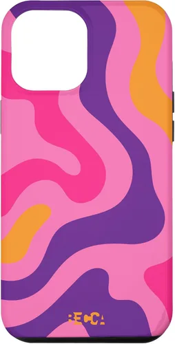Vista 26 de Retro Liquid Swirl Groovy Abstract Pattern Wave Purple Phone Case for iPhone 17