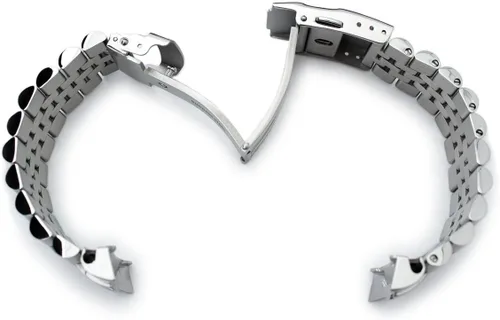 Vista 5 de Malla de reloj de acero inoxidable Super Jubilee 22MM 316L para reloj Seiko SKX007