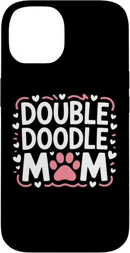 Vista 4 de Double Doodle Mom Doodle Dog Parent Family Canine Enthusiast Case for iPhone 16