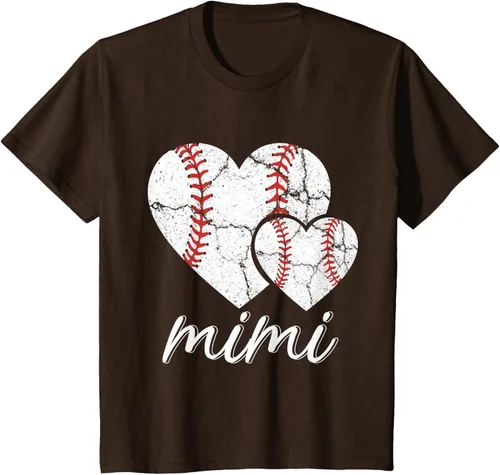 Vista 57 de Camiseta de béisbol Mimi para el Día de la Madre, Negro, S