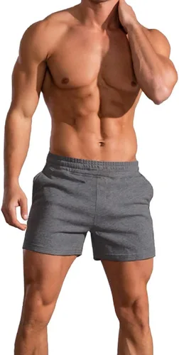 Vista 8 de Palglg - Pantalones cortos de físico culturismo para hombre (12.7 cm/5.0 pulgadas, entrepierna con bolsillos)
