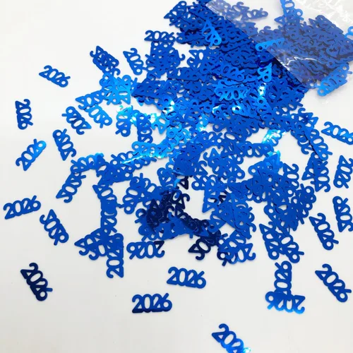 Vista 2 de Confetti Year 2023 Blue Royal, Orange Combo - 2 bolsas de media onza (1 oz)
