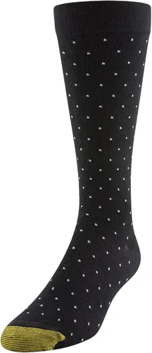 Vista 16 de GOLDTOE Calcetines de compresión suave sobre la pantorrilla para hombre, multipares