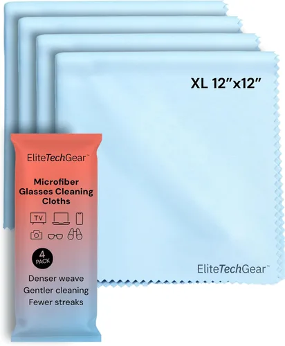 Vista 10 de Elite Tech Gear Kit de Cuidado Óptico, de Pantalla y Lentes - Aerosol de 3 Piezas (2x4oz+1oz) con 2 Paños de Microfibra - Solución para Anteojos Sin