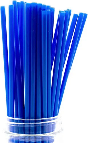 Vista 10 de Paquete de 250 pajitas de plástico sin envolver sin BPA para batidos y Boba (color negro, 8.5 x 0.50 pulgadas)