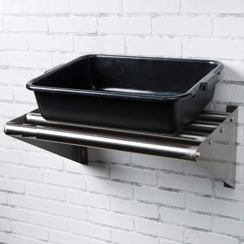 Vista 2 de KPS Estante de pared tubular de acero inoxidable comercial 18 x 60