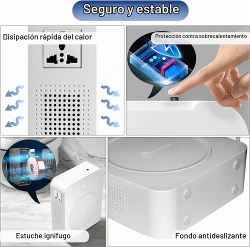Vista 5 de MYOYAY Convertidor de voltaje elevador de 2000 W de 110 V a 220 V, transformador de potencia resistente con protección de disyuntores, convertidor