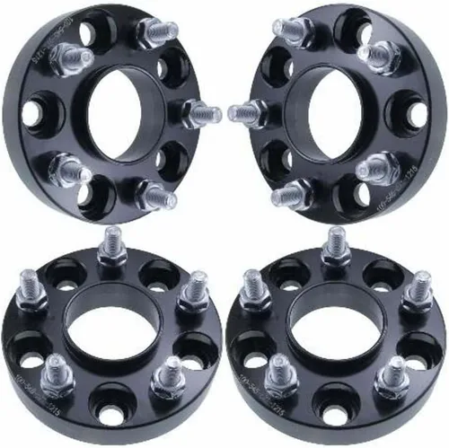 Vista 3 de Espaciadores de rueda centrados de 1 pulgada 5x4.5 – Compatible con Mitsubishi Lancer Evo – 1 pulgada (0.984 in), 5 x 114.3, cubo de 2.642 in