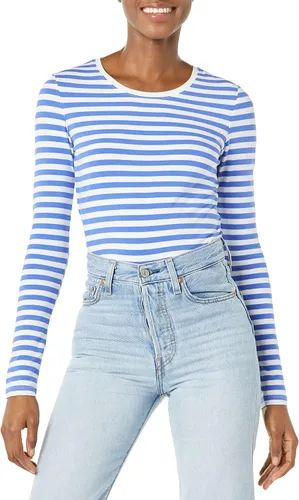 Vista 14 de Amazon Essentials Camiseta de manga larga y cuello redondo para mujer (disponible en tallas extragrandes)