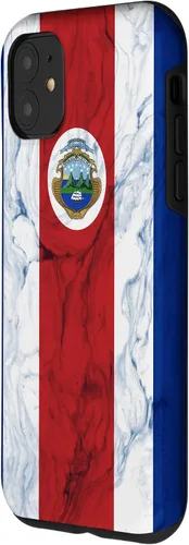 Vista 17 de Bandera de Costa Rica y fondo elegante - Funda del orgullo costarricense para iPhone 17