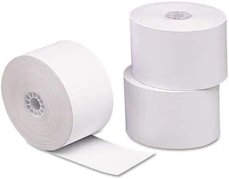Vista 2 de Iconex ICX90781283CT - Rollos de papel térmico para impresión térmica directa, 2.25 pulgadas x 55 pies, color blanco