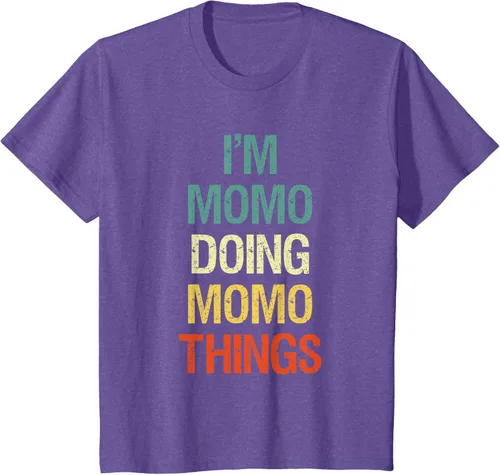 Vista 58 de I'M Momo Doing Momo Things - Camiseta de regalo con nombre personalizado, Negro, S