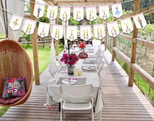 Vista 8 de Cartel de cumpleaños de cascanueces para niños y adultos, suministros de fiesta, decoración para cumpleaños de invierno y ballet, rey ratón