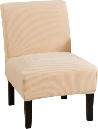Vista 11 de GULI Funda para silla sin reposabrazos, funda de terciopelo elástico para silla de comedor, funda extraíble para silla con respaldo de ala y fundas