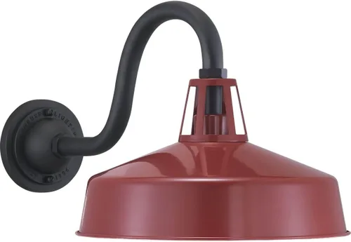 Vista 8 de Cedar Springs Collection - Farol de pared extragrande para exteriores, 1 luz, color rojo claro