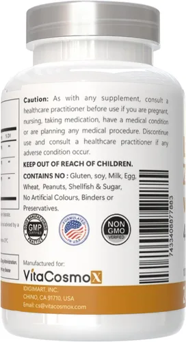 Vista 3 de Luteína con zeaxantina, cápsulas veganas, 240 unidades, 40 mg de luteína + 4 mg de zeaxantina por porción, sin OMG, sin gluten