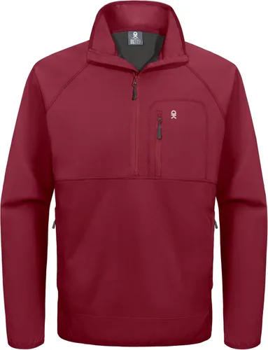 Vista 9 de Little Donkey Andy Chaqueta de golf con cremallera corta para hombre Negro