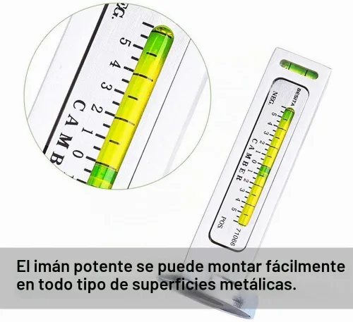 Vista 7 de Herramienta de calibre magnético ajustable, herramienta de alineación de camber, herramienta de alineación de rueda de puntal para reparación