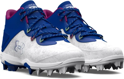 Vista 2 de Under Armour Harper 8 Mid TPU Jr - Tenis de béisbol unisex para niños