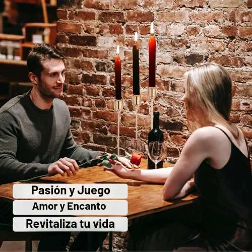 Vista 6 de Velas de baja temperatura, velas románticas de cera para juego de parejas con baja temperatura para amantes